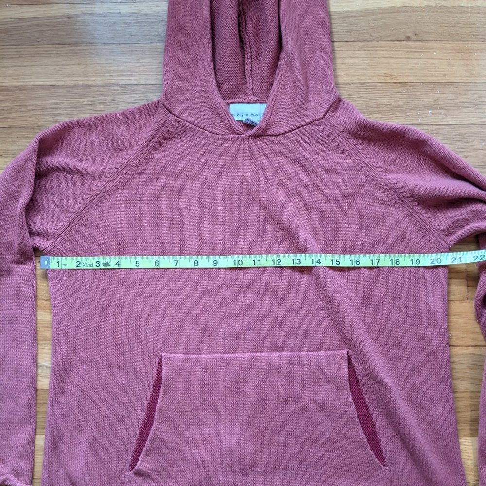 bryn Walker Rose Pink Cotton Hoodie - Picture 5 of 6